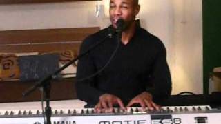 Tank quotOquot Omarion Cover Live Acoustic Performance at Singersroom Event in NYC 121510 [upl. by Yahska]