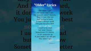 Older lyrics Sasha Alex Sloan lyrics older song shorts [upl. by Oiramd283]