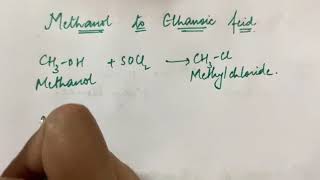 Methanol to Ethanoic Acid [upl. by Desirea]