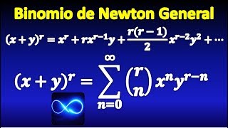 Serie Binomial o Binomio de Newton generalizado [upl. by Tartan]