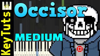 Occisor KillerSanss Theme by NyxTheShield  Medium Mode Piano Tutorial Synthesia [upl. by Tireb687]