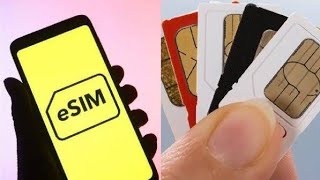 تفعيل الشريحة الإلكترونية esim وحذفها [upl. by Innattirb]