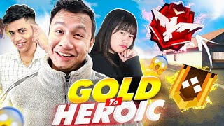 New FF Update is Fire 🔥 Gold to Heroic Rank With random teammate  kundan Gamer [upl. by Bette-Ann]