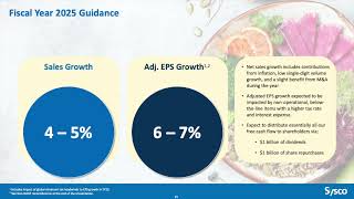 Sysco Corporation SYY Q4 2024 Earnings Presentation [upl. by Mildrid]