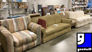 GOODWILL 3 DIFFERENT STORES SHOP WITH ME FURNITURE DECOR KITCHENWARE SHOPPING STORE WALK THROUGH [upl. by Esinehs]