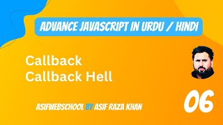 06 Advance JavaScript CallBack Function in UrduHindi [upl. by Nire]