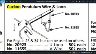 Creating the quotvquot wire that the pendulum hangs on with Black Forest Cuckoo clocksclocks [upl. by Hessney67]