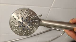 Moen 26100SRN Engage Magnetix 35Inch SixFunction Handheld Showerhead with review [upl. by Idnahk249]