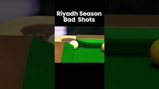 Bad Snooker Shots Riyadh World Masters 2024 snooker snookermoments [upl. by Gleich24]