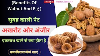 सुबह खाली पेट अखरोट और अंजीर एकसाथ खाने से क्या होता है। Health Benefits Of Walnut And Fig [upl. by Massiw310]