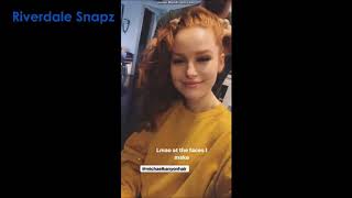 Madelaine Petsch Riverdale Season 3 Behind the Scenes ft Vanessa Morgan Cole Sprouse Kj Apa [upl. by Steffy663]