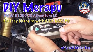 BMW R1200GS Adv LC  Battery Charging with CTEK MXS 50 [upl. by Torrie]