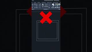 Tutorial multiline autocad untuk denah shortvideo autocad simple [upl. by Anes]