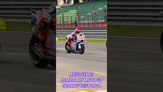 SUARANYA MENGGELEGAR  DETIK  DETIK MARC MARQUEZ DAN PEMBALAP MOTO GP START TEST SEPANG 2024 [upl. by Wesle]