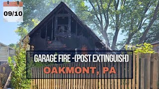 Commercial Garage Fire  Oakmont PA  09102024 [upl. by Aisekal]