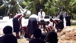 Fijian Ancient Chiefly Funeral amp Burial Ceremony Dec 2011  Fiji South Pacific [upl. by Ayita965]