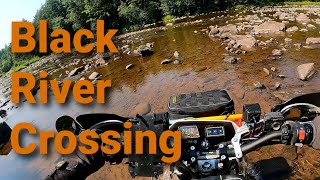 River Crossing Yamaha TW200 Dual Sport [upl. by Calvin]