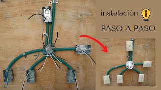 ¿Cómo hacer una instalación eléctrica para recámara  TUTORIAL ¡Fácil y rápido [upl. by Niffirg]