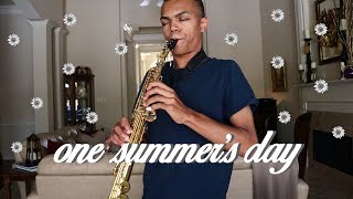 One Summers Day Piano and Saxophone Cover [upl. by Ahdar]