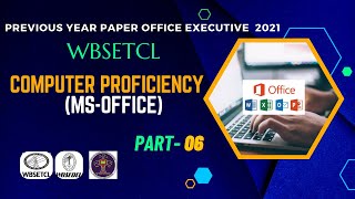 WBSETCL Office Executive Computer PYQs SOLUTION Part 6 I WBSETCL Office Executive Previous Year Q [upl. by Enelia]