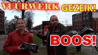 VUURWERK AFSTEKEN IEDEREEN WORDT BOOS GEZEIK GEZEUR 4K [upl. by Darrelle]