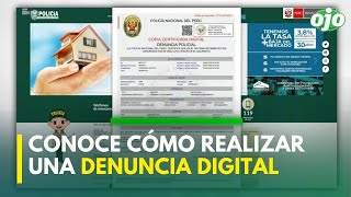 Perú ¿Cómo realizar una denuncia digital por pérdida o robo de documentos [upl. by Ococ]