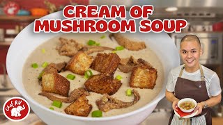 CREAM OF MUSHROOM SOUP FROM SCRATCH [upl. by Chappy62]