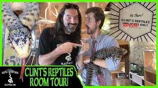 CLINT’S REPTILES ROOM TOUR Collab with Clint’s Reptiles Brian Kusko and Garrett Hartle [upl. by Ahsakat]