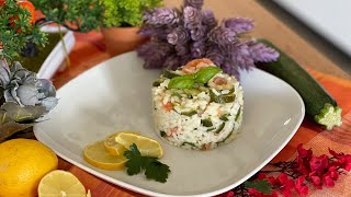 Insalata di riso con salmone affumicato  ricetta estiva veloce [upl. by Vtarj]