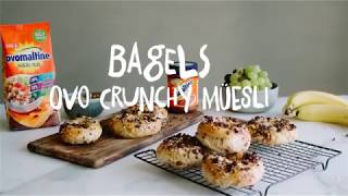 Recette Bagels Ovomaltine Crunchy Müesli [upl. by Robbyn]