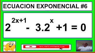 ECUACION EXPONENCIAL 6 [upl. by Yevad314]