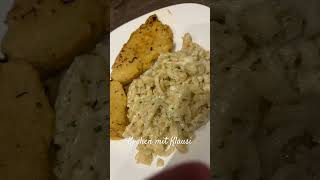 Hähnchenschnitzel mit Käsespätzle kochideen music song food [upl. by Enyleuqcaj641]