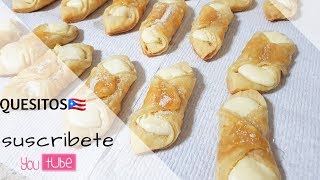 Como hacer Quesitos Puertorriqueños Dulce de Panaderia [upl. by Jamal]