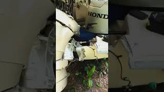 Honda 40 Hp Outboard Removal Installation Of Middle Plastic Protective Skirting Plastic Screws [upl. by Warder289]