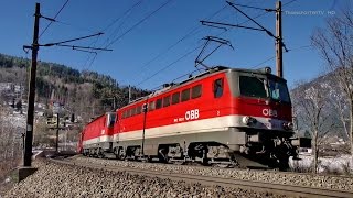 Steil bergan Die Semmeringbahn in den engen Gleisbögen von Küb [upl. by Ainessey]