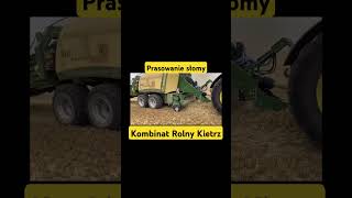 Prasowanie słomy Kombinat Rolny Kietrz 2024 shortvideo agriculture shorts [upl. by Atoked]