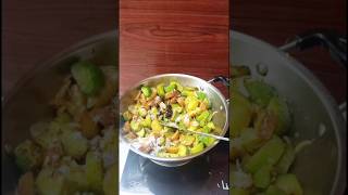 Kantola chathail ki sabji food trending cooking recipe [upl. by Aeikan882]