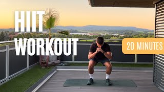 20 MIN  HIIT WORKOUT INKL WARMUP  NO EQUIPMENT [upl. by Greenland]