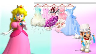 Super Mario Clothes Switch Up Into Wedding  Go Wow [upl. by Alrats]