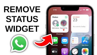 How to Remove WhatsApp Status Widget on iPhone [upl. by Marriott]