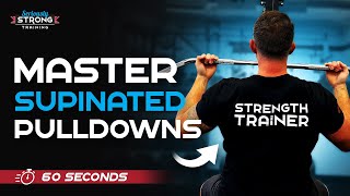 Supinated Underhand PullDowns in 60 Seconds [upl. by Penney]