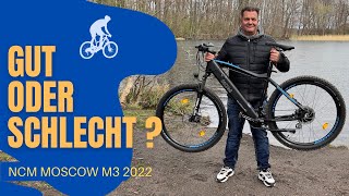 NEU  NCM Moscow m3 ebike Model 2022  Unboxing und Highlights Gutes oder schlechtes Mountainbike [upl. by Eadwine]