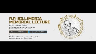 RP Billimoria Memorial Lecture [upl. by Sou]