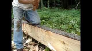 Mike Beaudry Hewing with John Neeman Bearded Axe [upl. by Fionna]