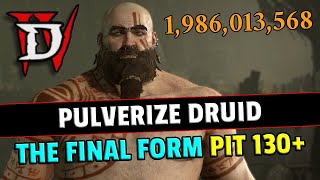 The Best Diablo 4 Pulverize Build season 4 Druid Perfected End Game Guide [upl. by Aicnelav49]