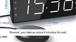 ROCAM Super Loud Alarm Clock for Heavy SleeperStrong Bed Shaker Alarm Clock for BedroomsBattery Ba [upl. by Noizneb975]