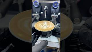 TULIP 6 STACK  WING coffee cafelatte latteeart latteartist coffeeaddict [upl. by Trbor197]