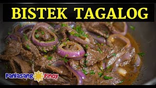 Bistek Tagalog  Beefsteak  Filipino Beef Steak Recipe [upl. by Nnylacissej]