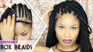 How To ➟ CROCHET BOX BRAIDS 🔥 looks like the real thing freeparting [upl. by Zetnwahs]