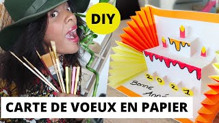 Comment Faire une Carte de Voeux en Papier [upl. by Crista]